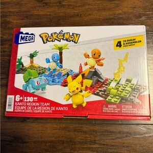 Pokémon Mega Construx Kanto Region Team Original Starters Building Set New